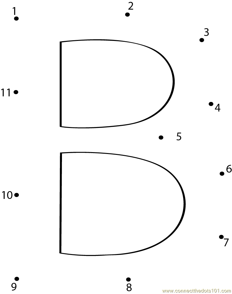 Alphabet B Dot To Dot Printable Worksheet Connect The Dots