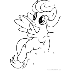 Clear Skies My Little Pony Dot to Dot Worksheet