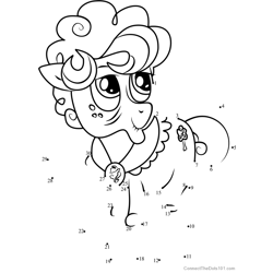 Goldie Delicious My Little Pony Dot to Dot Worksheet