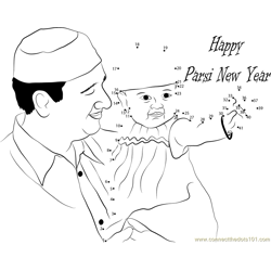 Parsi New Year Celebration Dot to Dot Worksheet