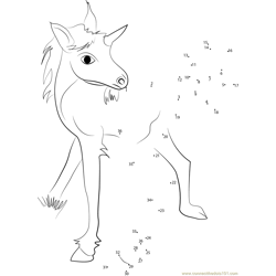 Unicorn Connect The Dots Printable Worksheets