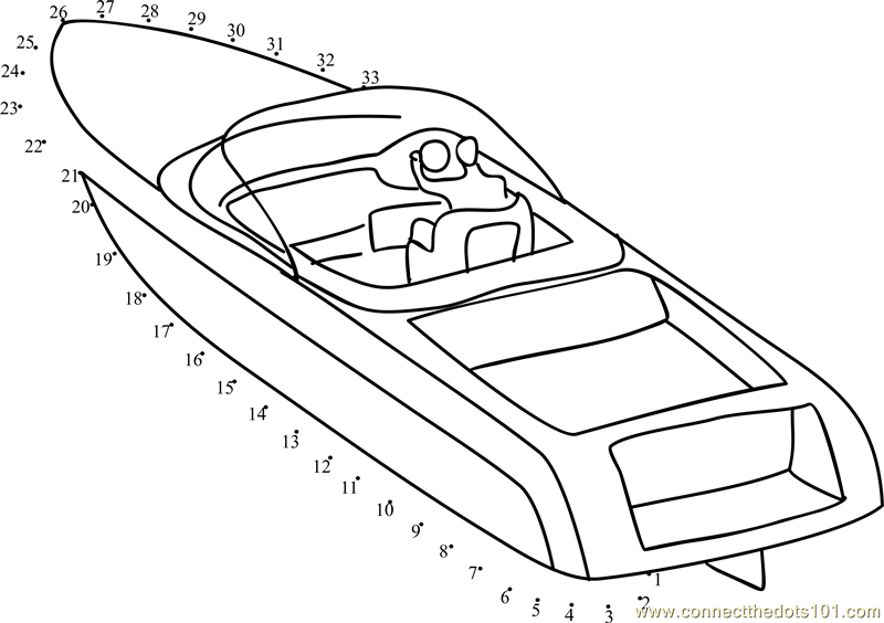 racing boat coloring pages - photo #20