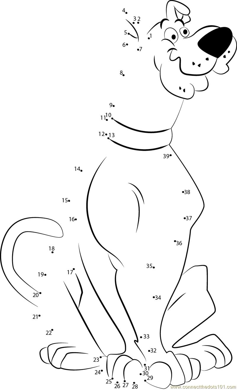 Connect The Dots Sweet Scooby Doo Cartoons Scooby Doo Dot To Dots