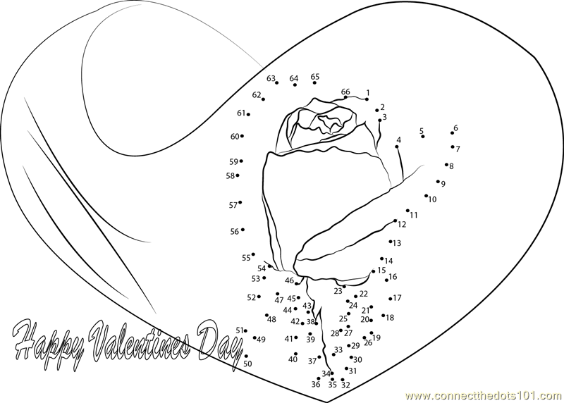 valentine connect the dots coloring pages - photo #38