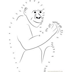 Gorilla Connect The Dots printable worksheets