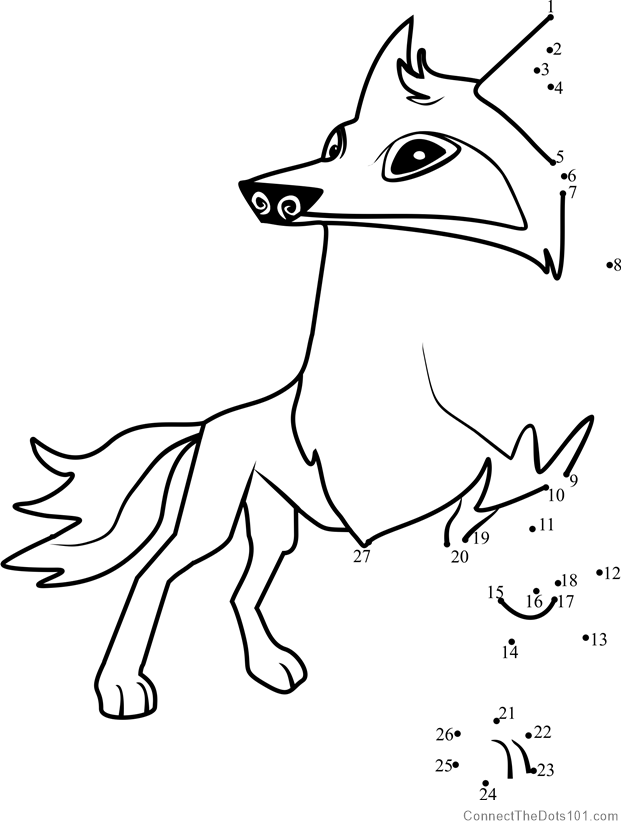 aj arctic wolf drawing