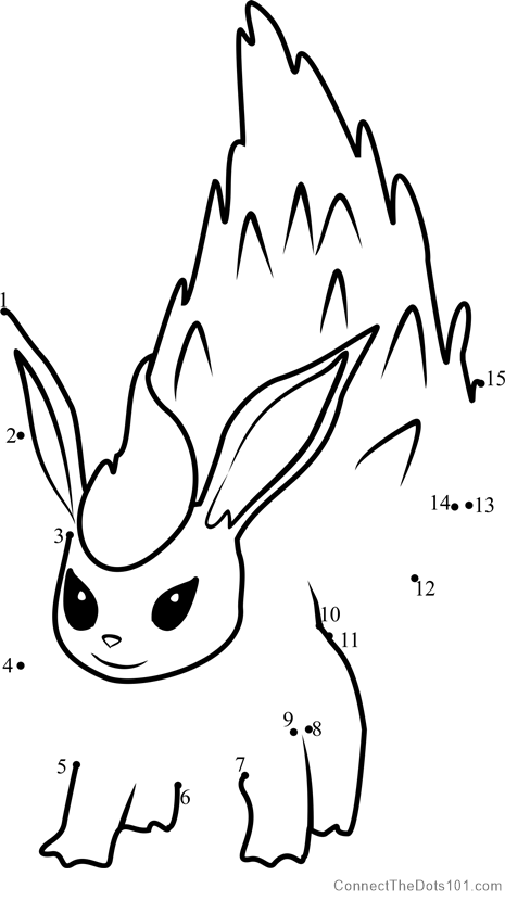 pokemon flareon coloring pages