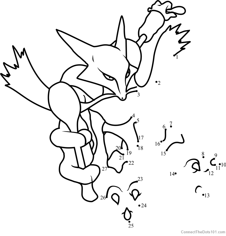 How to Draw Pokemon, Alakazam